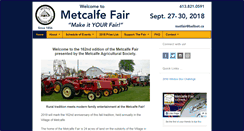 Desktop Screenshot of metcalfefair.com